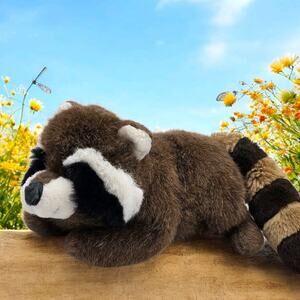 Westcliff Collection Wildlife 20" Raccoon Realistic Plush Vintage Stuffed Toy